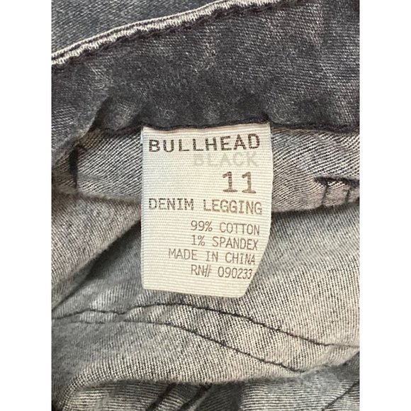 Bullhead Black Size 11 Distressed Denim Leggings Women's Jeans - Picture 2 of 4